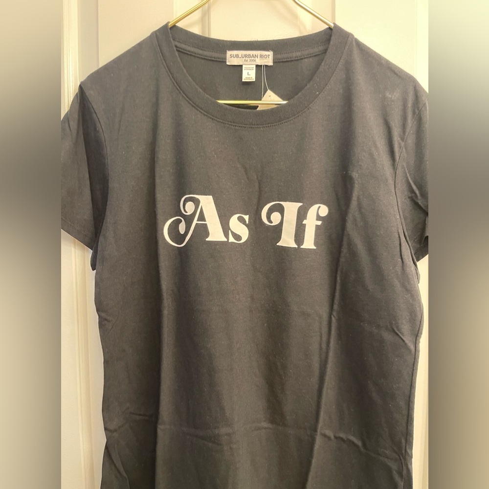 Suburban Riot T-shirt NWT. As If